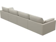 Willow Toorak Pearl Modular Sofa - 4 Seater color Toorak Pearl