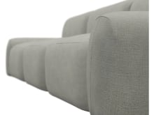 Beckett Toorak Pebble Modular Sofa - 3 Seater color Toorak Pebble