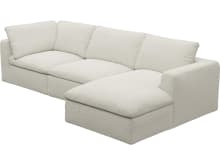 Cloud Deep Boucle Ivory Modular Sofa - 3 Seater Chaise color Boucle Ivory