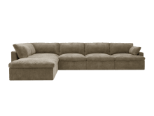 Retreat Tribute Walnut Modular Sofa - 6 Seater LAF Terminal color Tribute Walnut