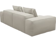 Riley Toorak Pearl Modular Sofa - 2 Seater Chaise color Toorak Pearl