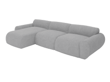 Malmo California Slate Chaise Sofa - 3 Seater color California Slate