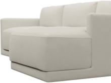 Haven Apt Toorak Pearl Chaise Sofa color Toorak Pearl