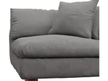 Tully California Slate Right Arm Facing Chair Module color California Slate