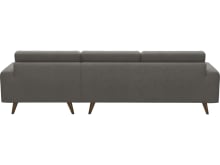 Dane Isla Soft Grey Chaise Sofa - 3 Seater color Isla Soft Grey