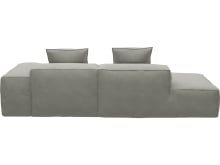 Riley Toorak Pebble Modular Sofa - 1x Arm, 1x Armless, 1x Left Terminal color Toorak Pebble