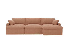 Retreat Muse Dusk Chaise Sofa - 3 Seater color Muse Dusk