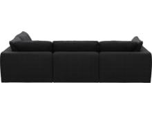 Cloud Deep Plaza Flint Grey Modular Sofa - 4 Piece color Plaza Flint Grey