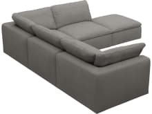 Cloud Deep Isla Soft Grey Modular Sofa - 5 Piece color Isla Soft Grey