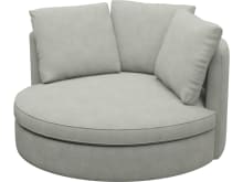 Adore Toorak Pebble Swivel Chair color Toorak Pebble