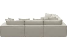 Tully Boucle Ivory Modular Sofa - 5 Piece color Boucle Ivory