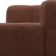 Lucello Muse Rust Modular Sofa with Ottoman - 3 Piece color Muse Rust