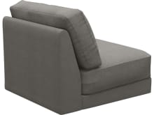 Monica Isla Soft Grey Armless Sofa Chair Module color Isla Soft Grey