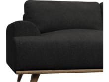 Dane California Charcoal Chaise Sofa - 3 Seater color California Charcoal