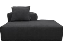 Riley Slip Cover Plaza Flint Grey color Plaza Flint Grey