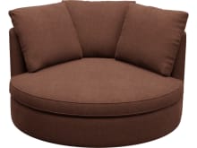 Adore Muse Rust Swivel Chair color Muse Rust