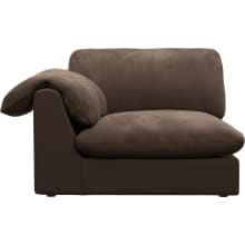 Ludlow Muse Chocolate Left Arm Facing Chair Module color Muse Chocolate