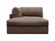 Finley Muse Chocolate Left Arm Facing Chaise Module color Muse Chocolate