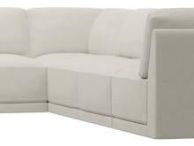 Emily Modular Sofa Toorak Pearl - 6 Piece color Toorak Pearl