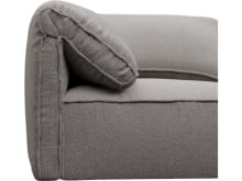 Kai Boucle Pumice Modular Sofa - 4 Seater and Ottoman color Boucle Pumice
