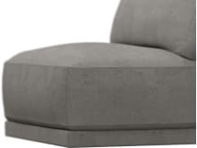 Emily Armless Chair Module Isla Soft Grey color Isla Soft Grey