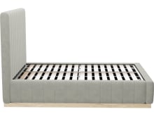 Brentwood Gas Lift Bed Toorak Pebble color Toorak Pebble