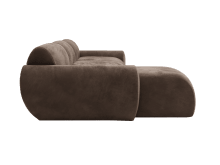 Malmo Muse Chocolate Chaise Sofa - 3 Seater color Muse Chocolate