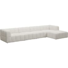 Lucello Tribute Ice Modular Sofa with Ottoman - 5 Piece color Tribute Ice