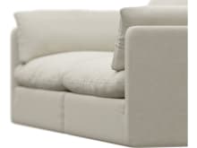 Willow Muse Flax Modular Sofa - 2 Seater color Muse Flax