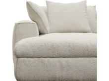 Tully Boucle Ivory Chaise Left Arm Facing Module color Boucle Ivory