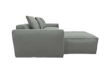 Riley Apt Tribute Storm Sofa - 3 Seater and Ottoman color Tribute Storm