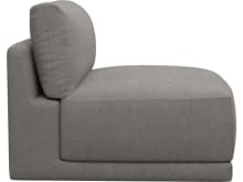 Haven Isla Soft Grey Armless Sofa Chair Module color Isla Soft Grey