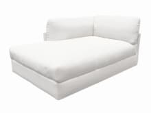 Finley Muse Frost Left Arm Facing Chaise Module color Muse Frost