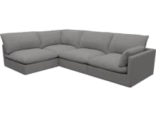 Willow California Slate Corner Sofa - 4 Seater LAF Terminal color California Slate
