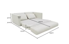 Porter Noa Fog 2-Seater Sofa Bed color Noa Fog