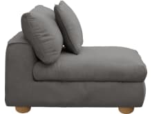 Tully California Slate Armless Sofa Chair Module color California Slate