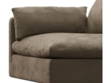 Willow Tribute Walnut 1 Seat Left Arm Facing Sofa Module color Tribute Walnut