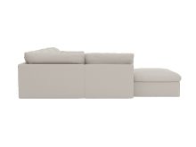 Retreat View Cream Modular Sofa - 6 Seater LAF Terminal color View Cream
