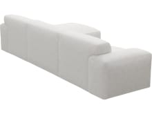 Copenhagen Noa Fog Chaise Sofa - 3 Seater color Noa Fog