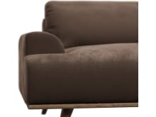 Dane Muse Chocolate Sofa - 3 Seater color Muse Chocolate