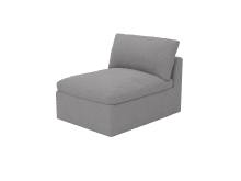 Retreat View Steel Armless Sofa Module color View Steel