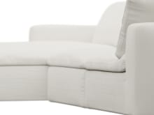 Cloud Deep Tribute Ice Modular Sofa - 3 Seater Chaise color Tribute Ice