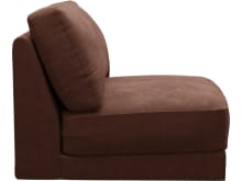 Monica Muse Rust Armless Sofa Chair Module color Muse Rust