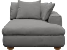 Tully California Slate Chaise Right Arm Facing Module color California Slate