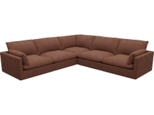 Willow Muse Rust Corner Sofa - 5 Seater color Muse Rust