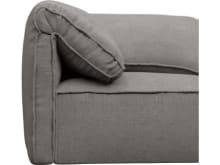 Kai Isla Soft Grey Modular Sofa - 2 Seater color Isla Soft Grey