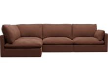 Willow Muse Rust Corner Sofa - 4 Seater LAF Terminal color Muse Rust