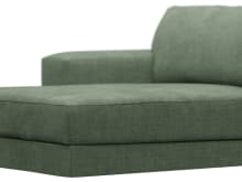 Monica Tribute Dark Jade Left Arm Facing Chaise Module color Tribute Dark Jade