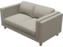 Hayes Plaza Natural Sofa - 2 Seater color Plaza Natural