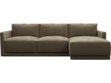 Haven Apt Tribute Walnut Chaise Sofa color Tribute Walnut
